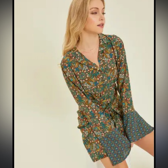 ✅ Heyson Tie front dress, Medium - Picture 1 of 5